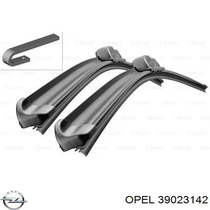 39023142 Opel Escobillas Limpiaparabrisas delanteras
