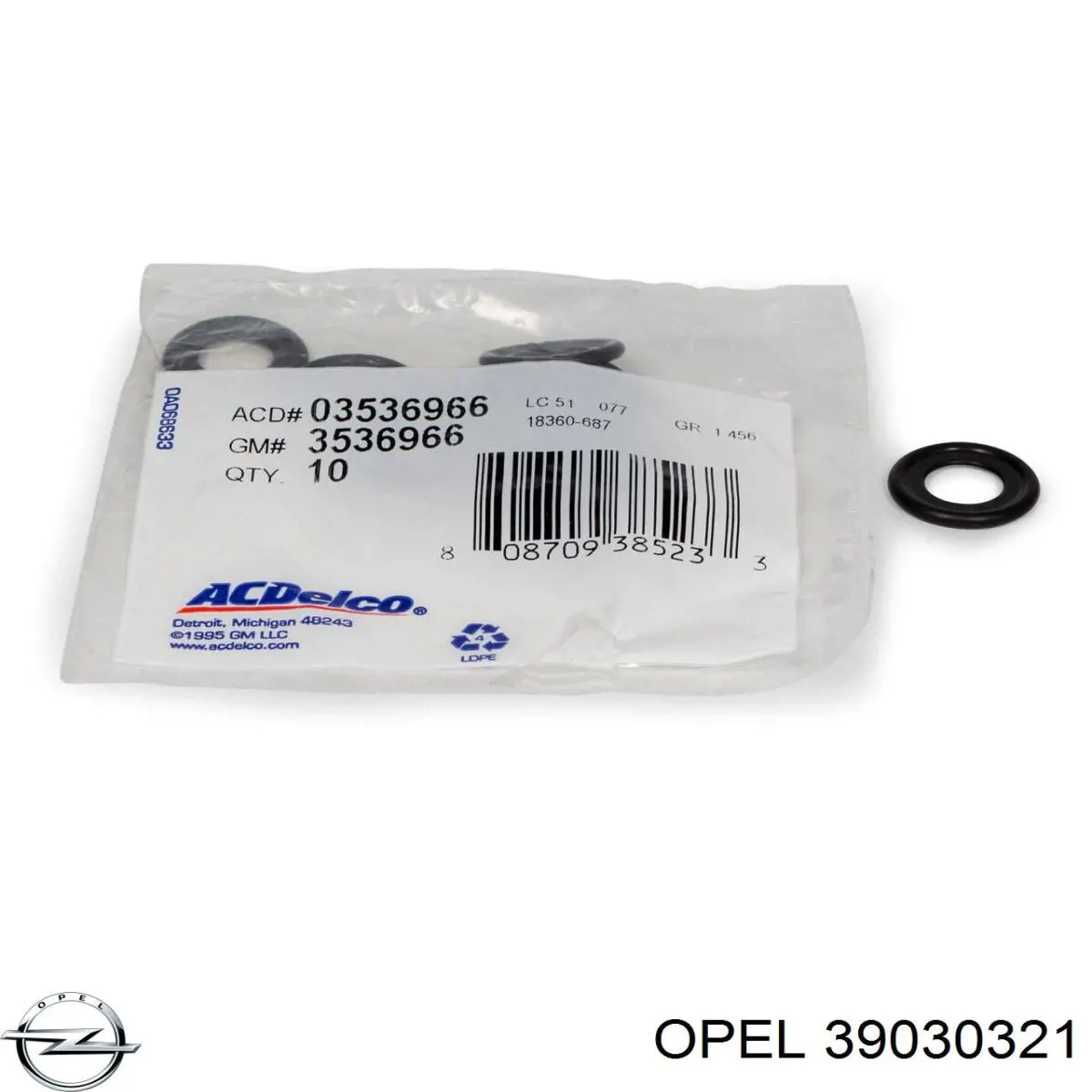 39030321 Opel Filtro de aire de motor