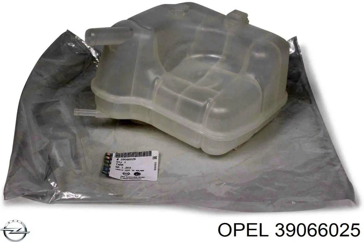 39066025 Opel botella de refrigeración