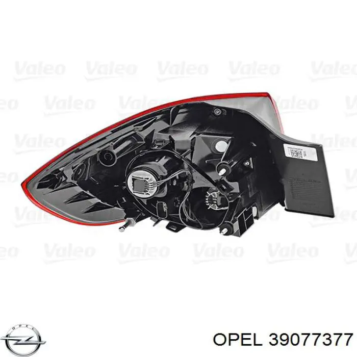 39077377 General Motors Piloto trasero exterior derecho