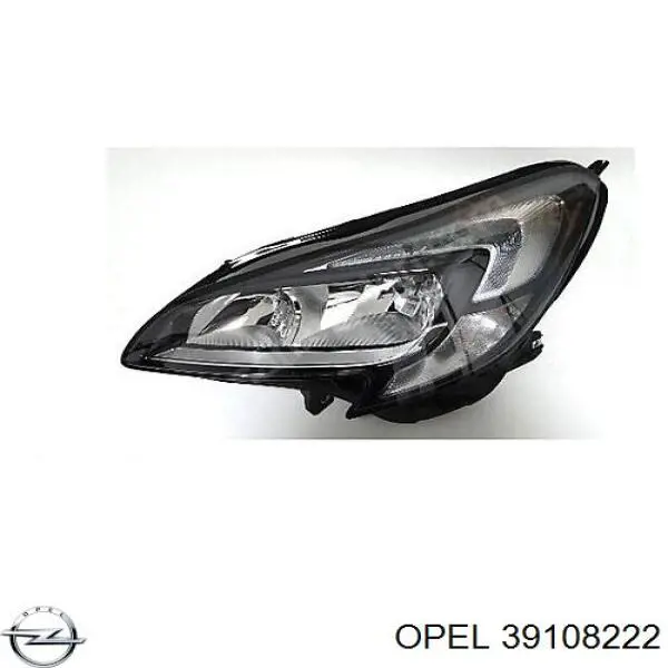 39108222 Opel faro izquierdo