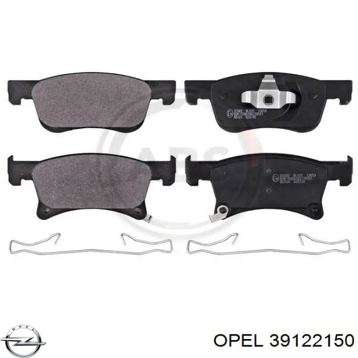 39122150 Opel pastillas de freno delanteras