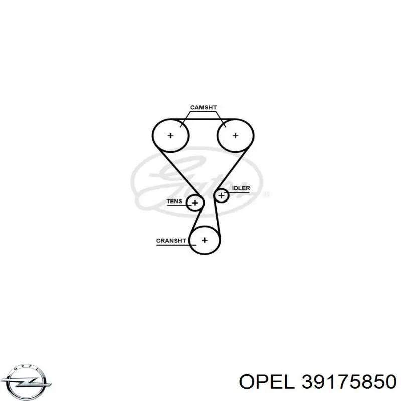 39175850 Opel kit correa de distribución