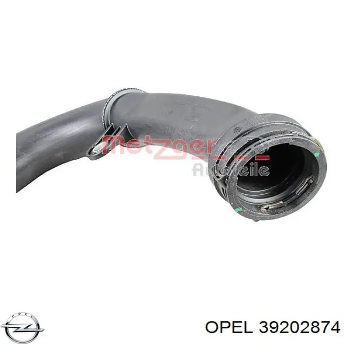 39202874 Opel tubo flexible de aire de sobrealimentación izquierdo