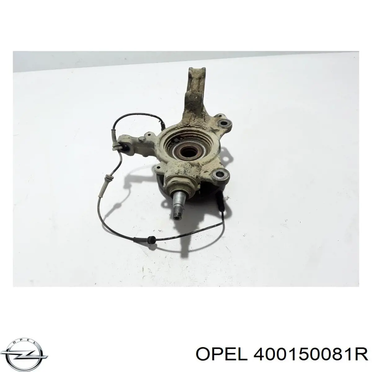 400150081R Opel muñón del eje, suspensión de rueda, delantero izquierdo