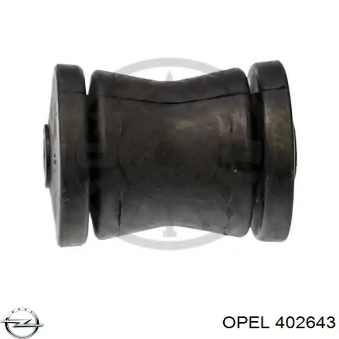 402643 Opel suspensión, cuerpo del eje trasero