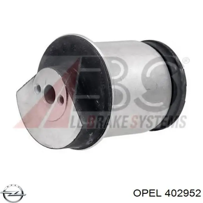 402952 Opel suspensión, cuerpo del eje trasero