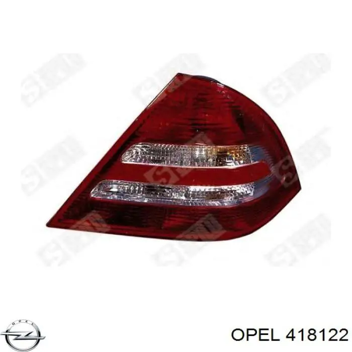 418122 Opel cubo de rueda trasero