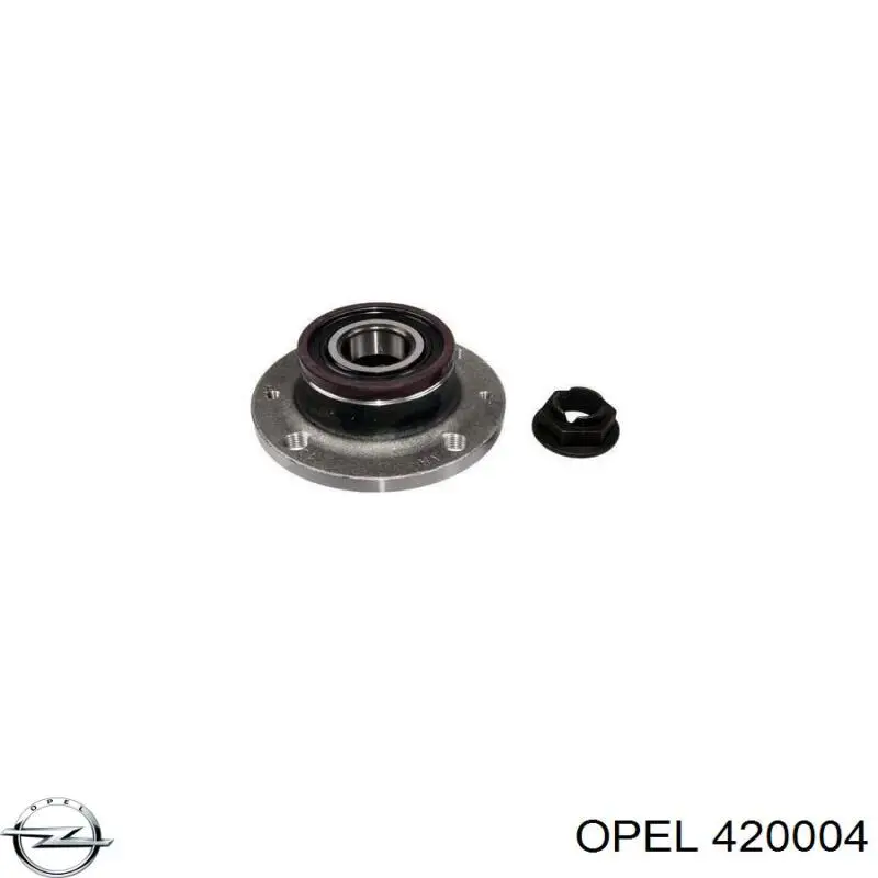 420004 Opel cubo de rueda trasero