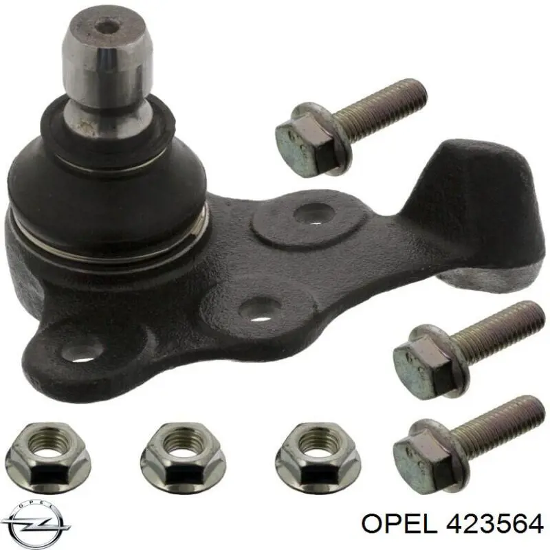 423564 Opel muñón del eje, suspensión de rueda, trasero derecho