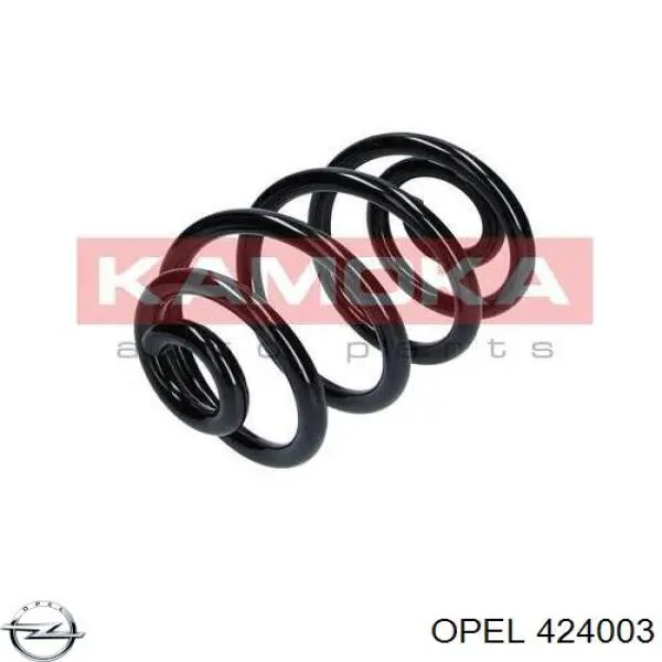 424003 Opel muelle de suspensión eje trasero