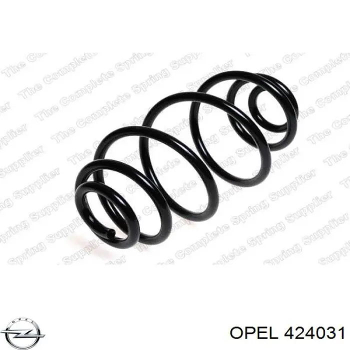 424031 Opel muelle de suspensión eje trasero
