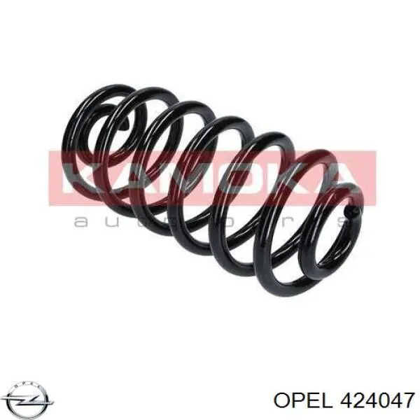 424047 Opel muelle de suspensión eje trasero