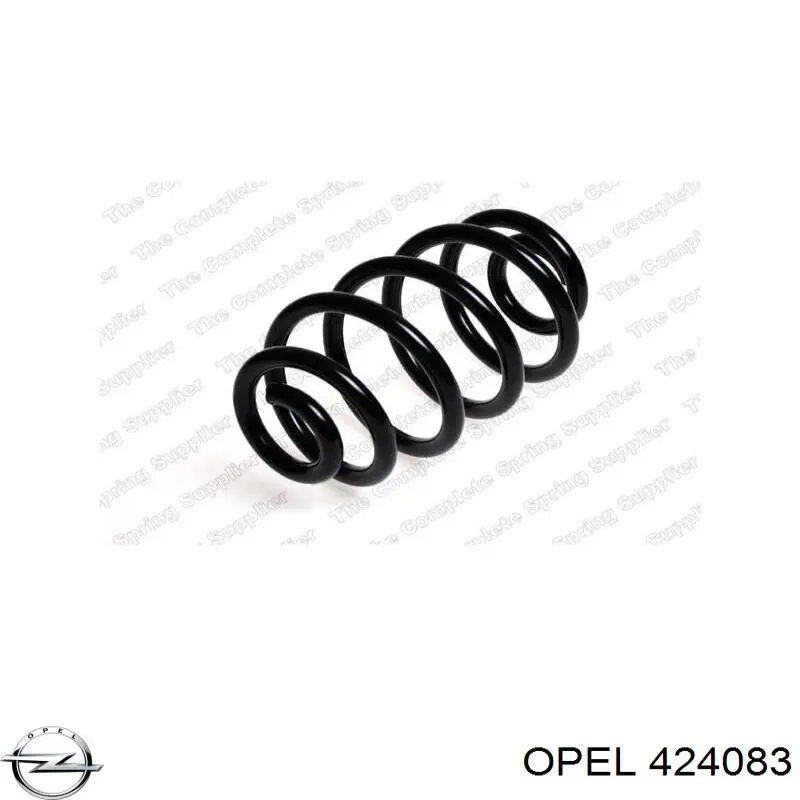 424083 Opel muelle de suspensión eje trasero