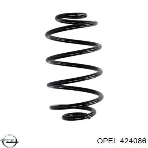 424086 Opel muelle de suspensión eje trasero
