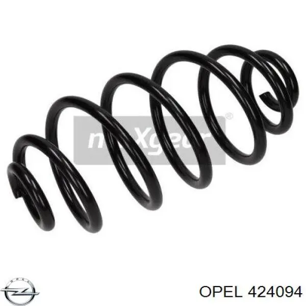 424094 Opel muelle de suspensión eje trasero