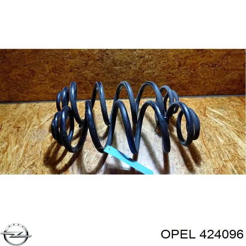 424096 Opel muelle de suspensión eje trasero