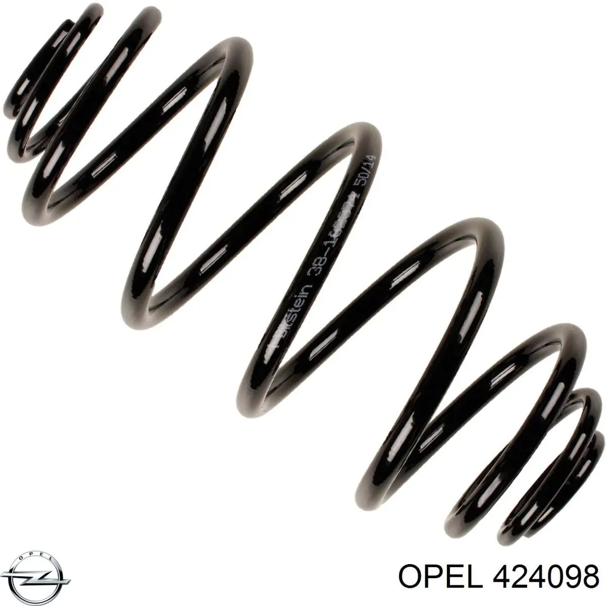 424098 Opel muelle de suspensión eje trasero