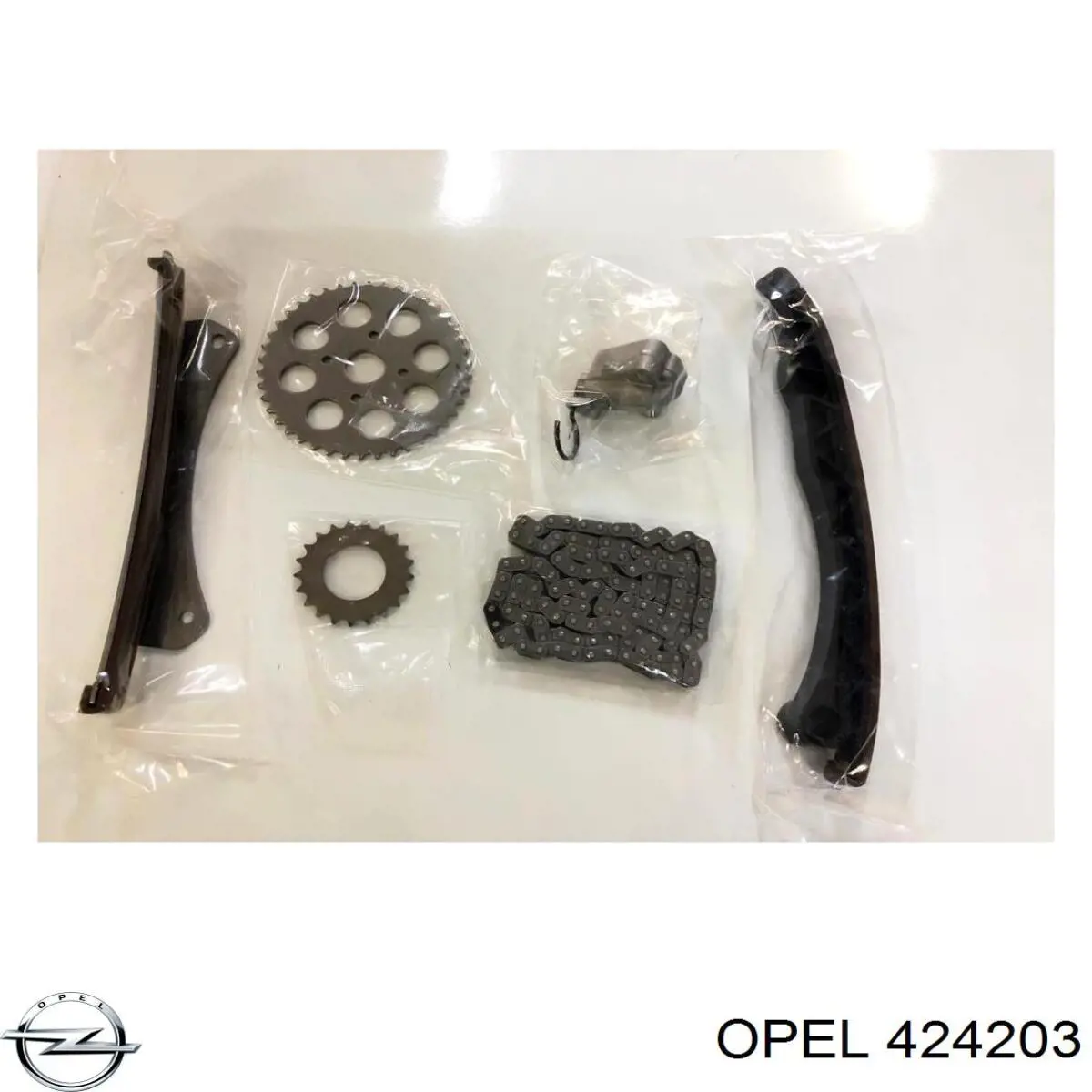424203 Opel muelle de suspensión eje trasero
