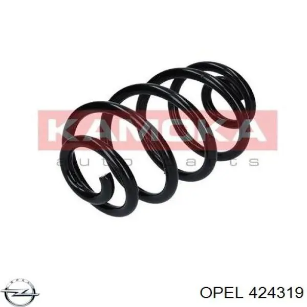 424319 Opel muelle de suspensión eje trasero