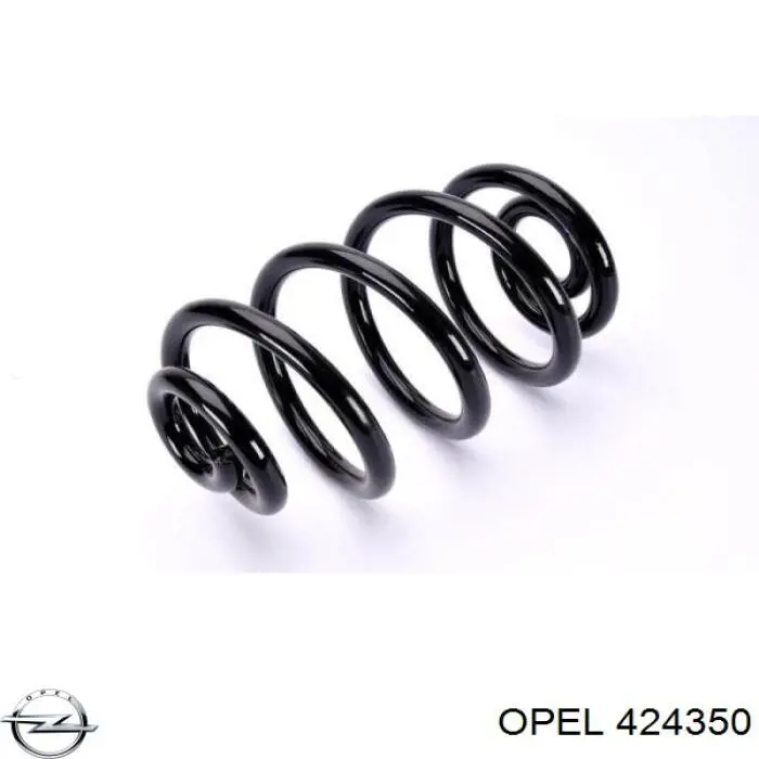 424350 Opel muelle de suspensión eje trasero