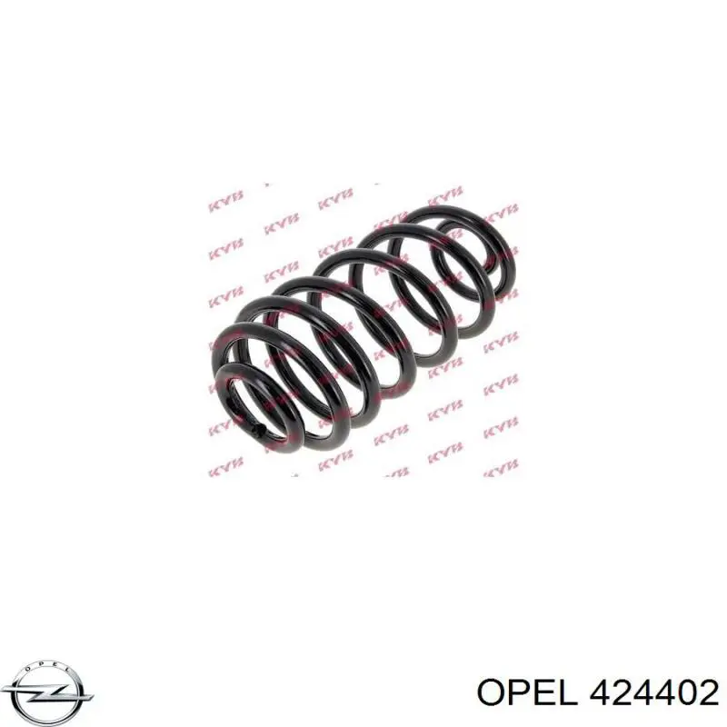 424402 Opel muelle de suspensión eje trasero