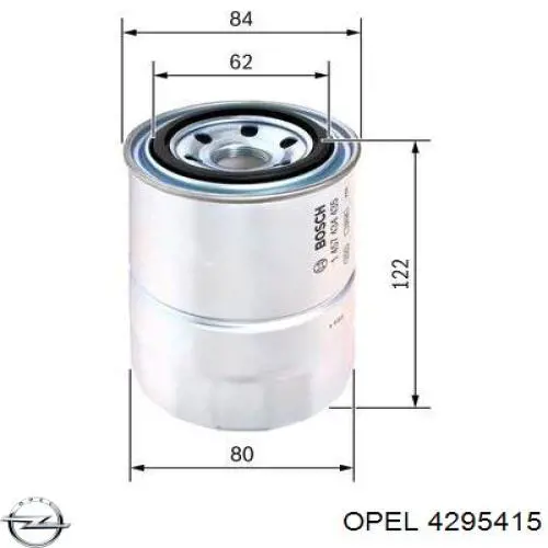 Filtro combustible Opel 4295415 precio, desde 9,26 EUR