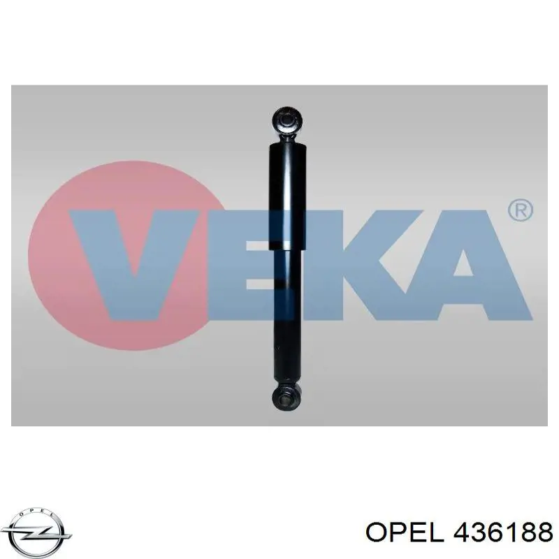 Amortiguador trasero 436188 Opel