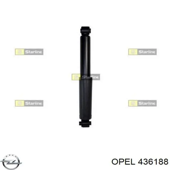 Amortiguador trasero Opel 436188 precio, desde 38,21 EUR