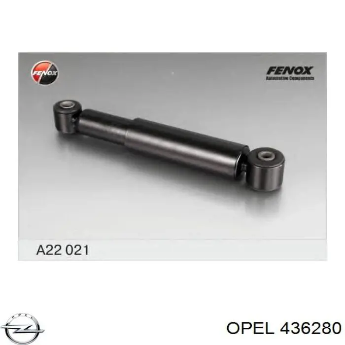 Amortiguador trasero Opel Astra 51, 52, F35, M35