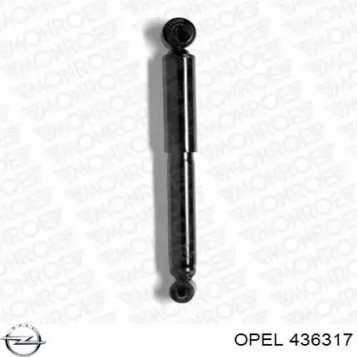 436317 Opel amortiguador trasero