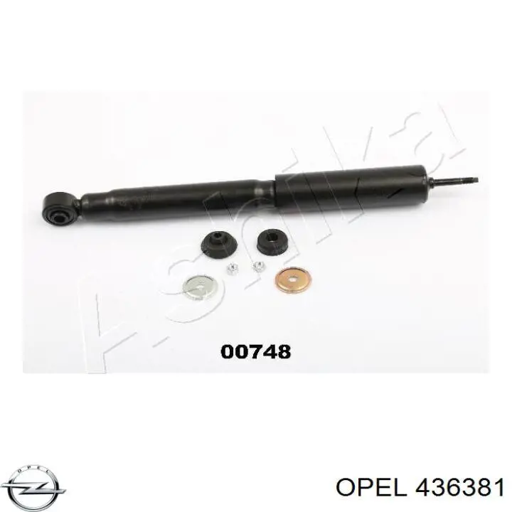 436381 Opel amortiguador trasero