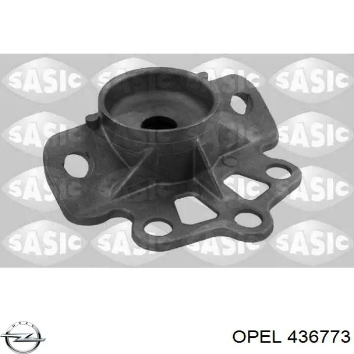 436773 Opel soporte amortiguador trasero izquierdo