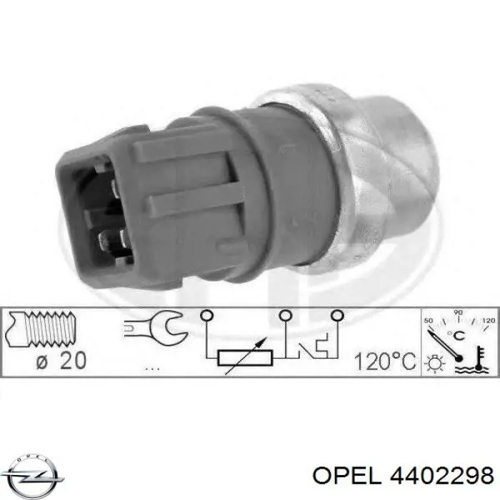 4402298 Opel sensor de temperatura del refrigerante