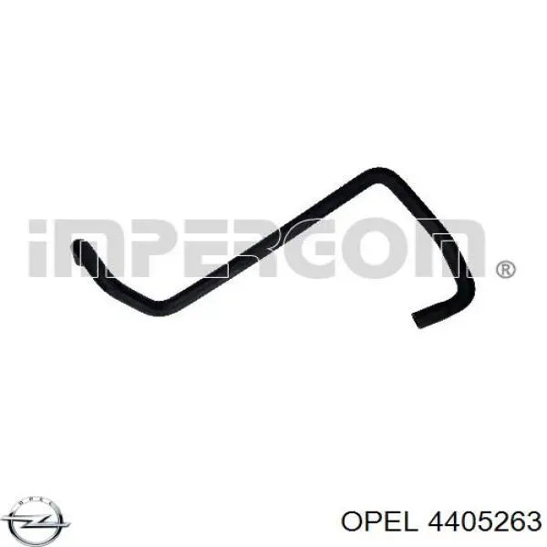 4405263 Opel tubería de radiador, tuberia flexible calefacción, inferior