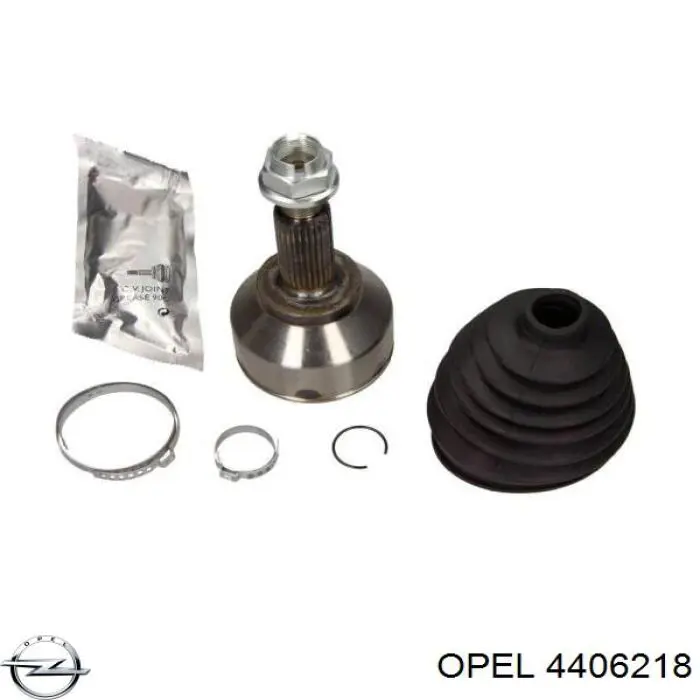 4406218 Opel árbol de transmisión delantero izquierdo