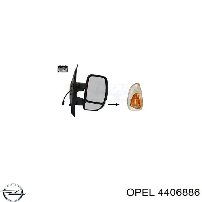 4406886 Opel espejo retrovisor derecho