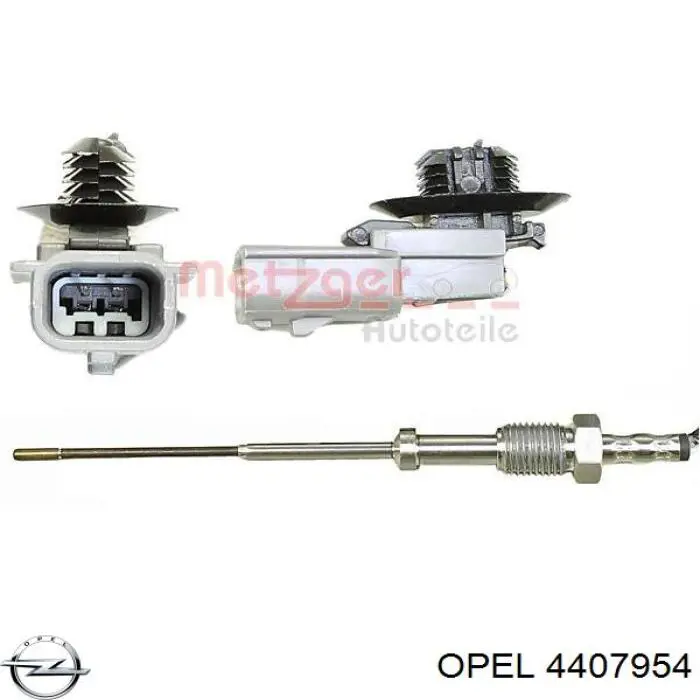 4407954 Opel sensor de temperatura, gas de escape, antes de filtro hollín/partículas