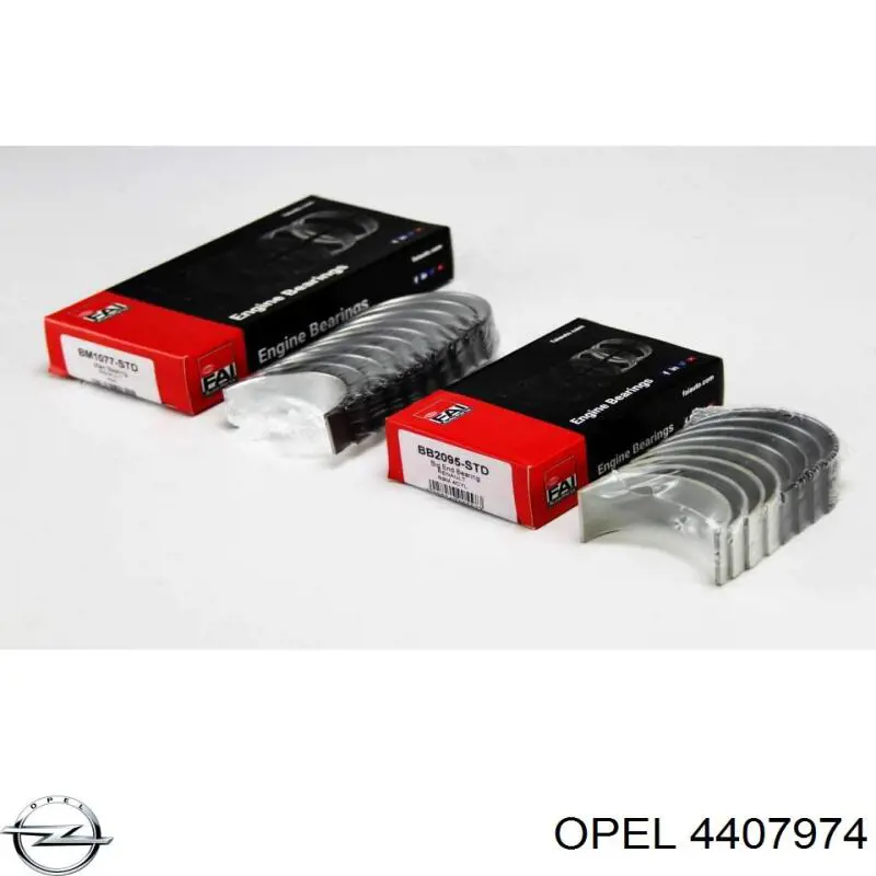 Juego de cojinetes de cigüeñal, estándar, STD Opel 4407974 precio, desde 30,30 EUR