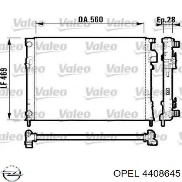 Comprar 4408645 Opel Radiador de auto