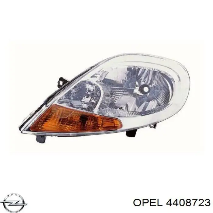 Faro derecho 91165720 Opel