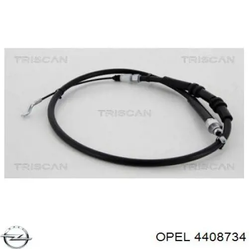 Cable de freno de mano trasero izquierdo 4408734 Opel