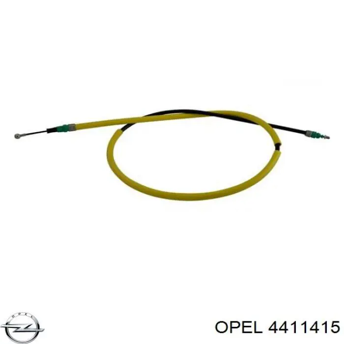4411415 Opel cable de freno de mano trasero derecho