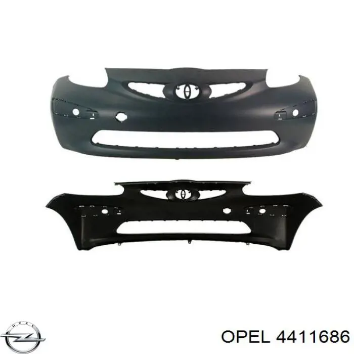 Parachoques Opel 4411686