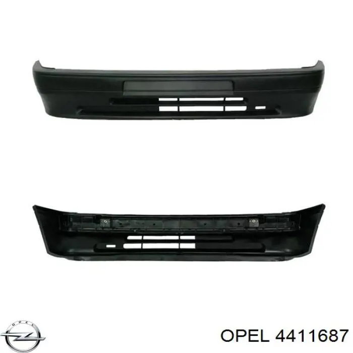 4411687 Opel paragolpes delantero