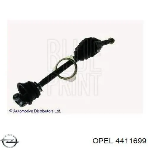 4411699 Opel árbol de transmisión delantero izquierdo