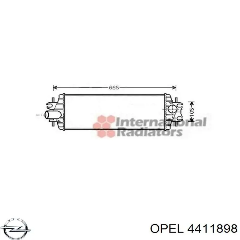 4411898 Opel intercooler