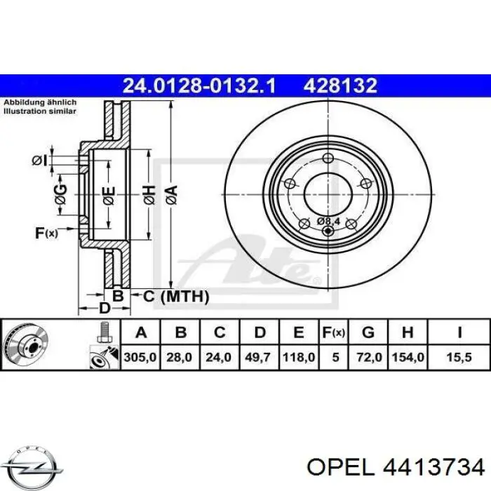 Freno de disco delantero Renault Trafic 2 FL