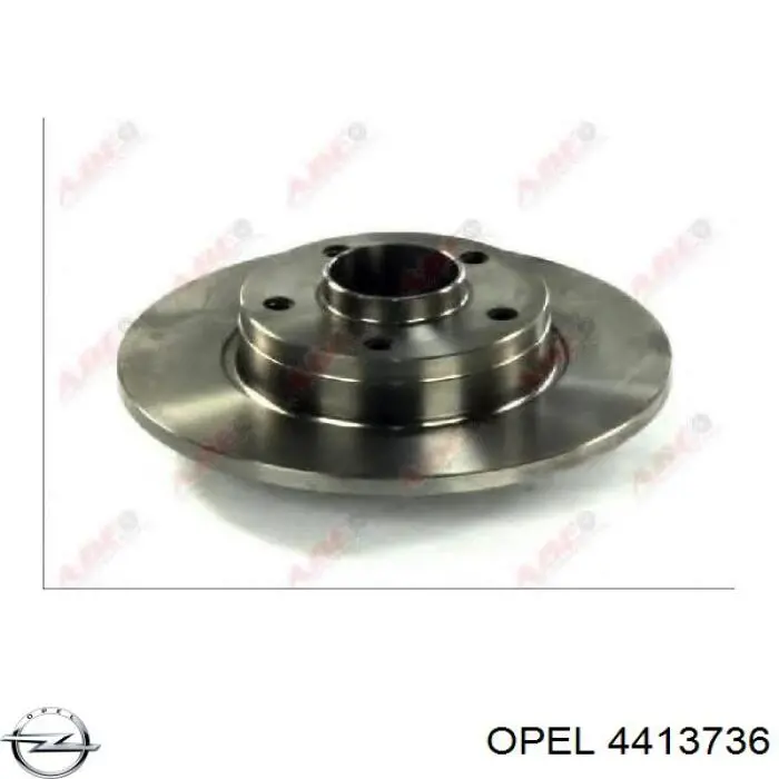 4413736 Opel disco de freno trasero