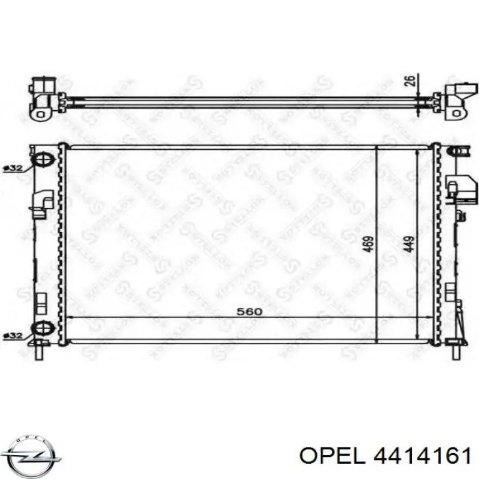 4414161 Opel radiador